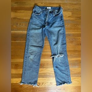 Agolde like new distressed jeans